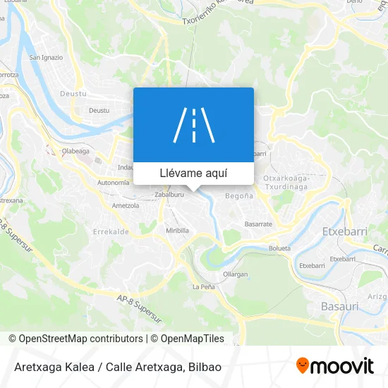 Mapa Aretxaga Kalea / Calle Aretxaga