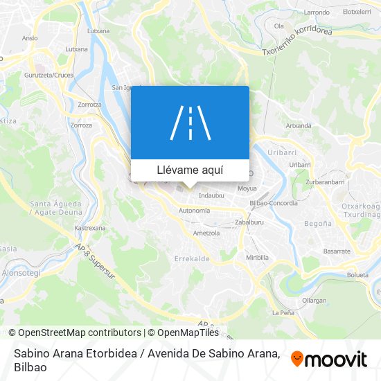 Mapa Sabino Arana Etorbidea / Avenida De Sabino Arana