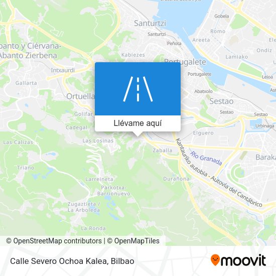 Mapa Calle Severo Ochoa Kalea