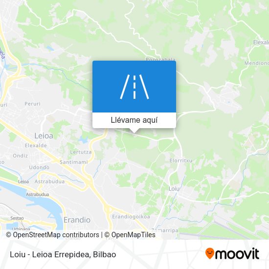 Mapa Loiu - Leioa Errepidea