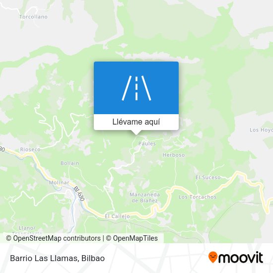 Mapa Barrio Las Llamas