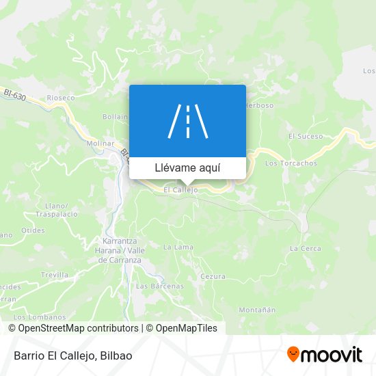 Mapa Barrio El Callejo