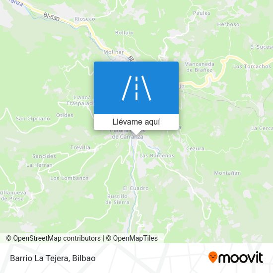 Mapa Barrio La Tejera