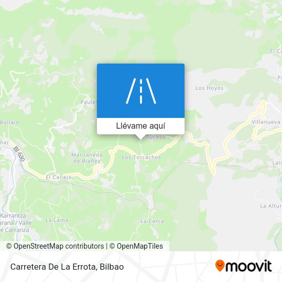 Mapa Carretera De La Errota