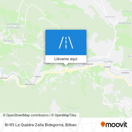 Mapa Bi-R5 La Quadra-Zalla Bidegorria