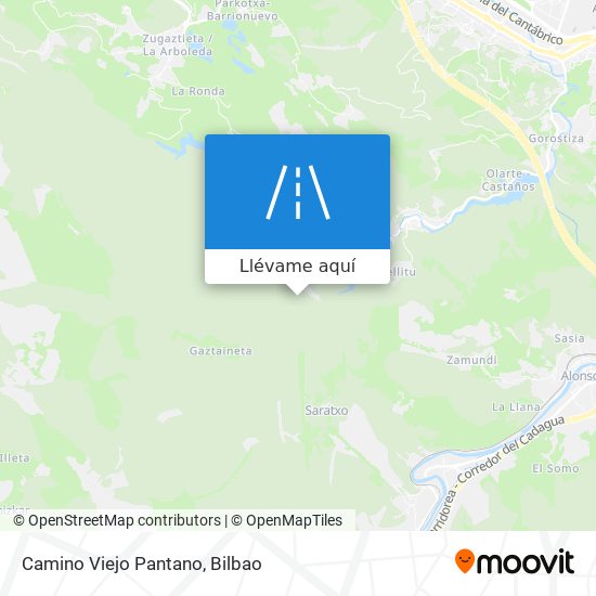 Mapa Camino Viejo Pantano