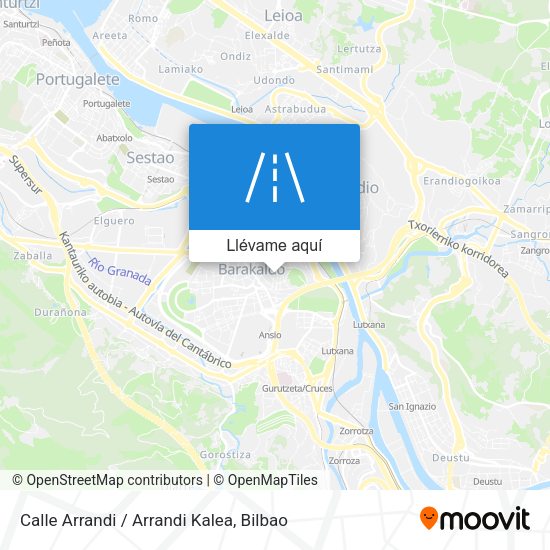 Mapa Calle Arrandi / Arrandi Kalea
