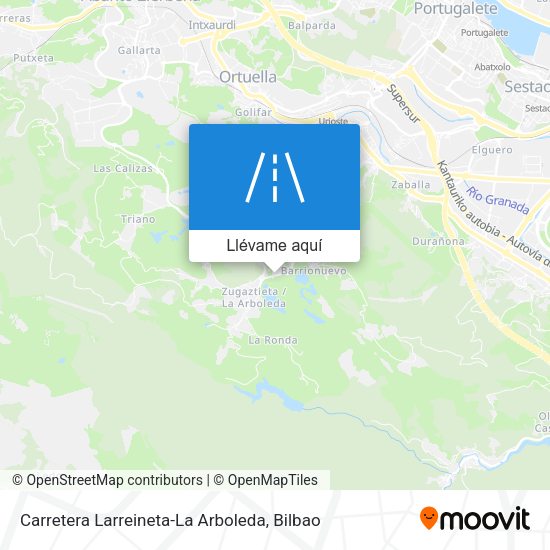 Mapa Carretera Larreineta-La Arboleda