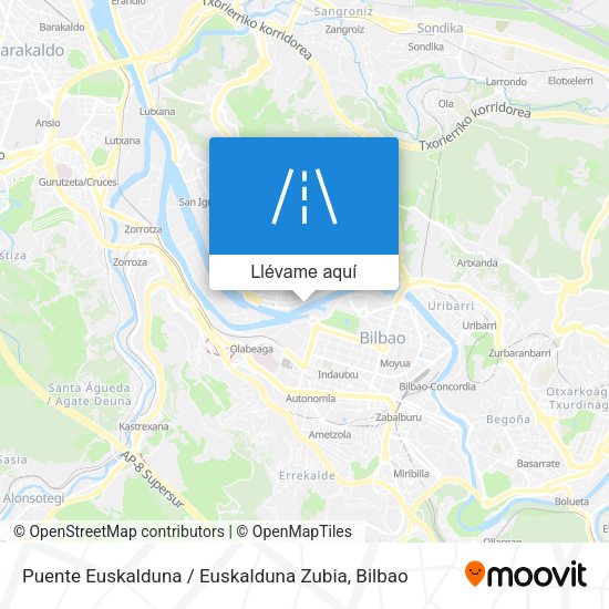 Mapa Puente Euskalduna / Euskalduna Zubia