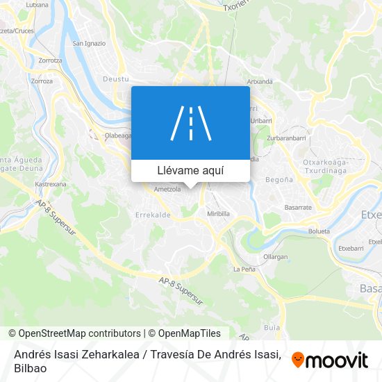 Mapa Andrés Isasi Zeharkalea / Travesía De Andrés Isasi
