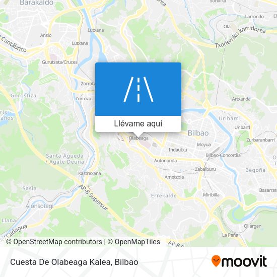 Mapa Cuesta De Olabeaga Kalea