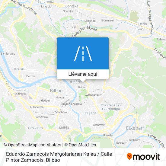 Mapa Eduardo Zamacois Margolariaren Kalea / Calle Pintor Zamacois