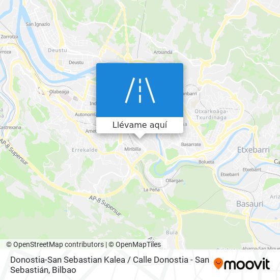 Mapa Donostia-San Sebastian Kalea / Calle Donostia - San Sebastián