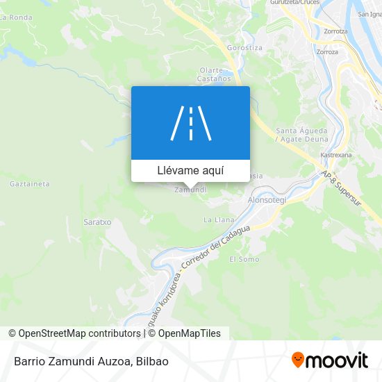 Mapa Barrio Zamundi Auzoa