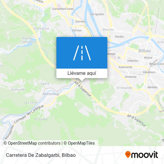 Mapa Carretera De Zabalgarbi