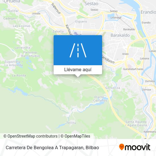 Mapa Carretera De Bengolea A Trapagaran