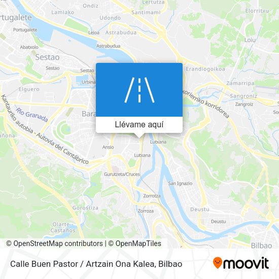 Mapa Calle Buen Pastor / Artzain Ona Kalea