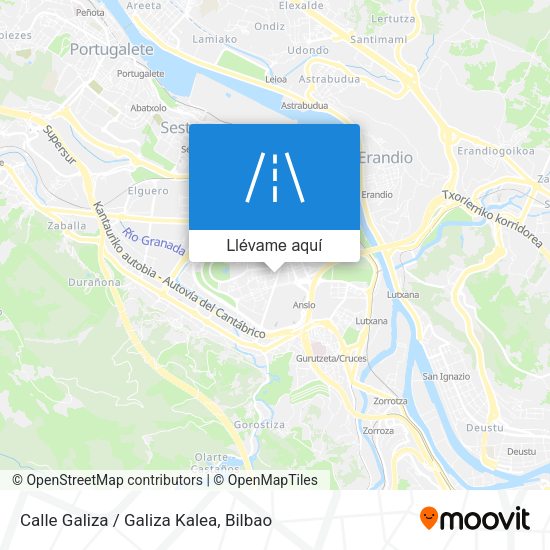 Mapa Calle Galiza / Galiza Kalea
