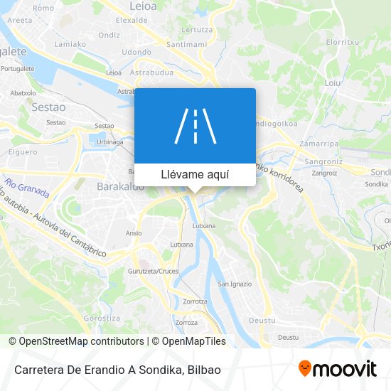 Mapa Carretera De Erandio A Sondika