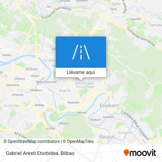 Mapa Gabriel Aresti Etorbidea