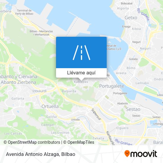 Mapa Avenida Antonio Alzaga