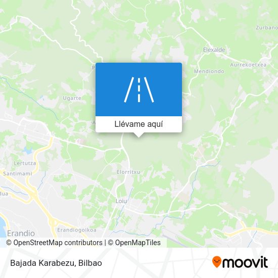Mapa Bajada Karabezu