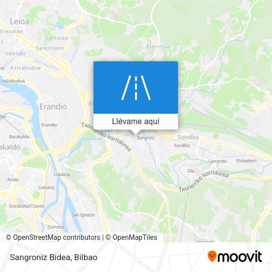 Mapa Sangroniz Bidea