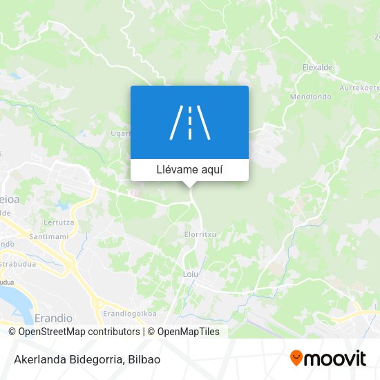 Mapa Akerlanda Bidegorria