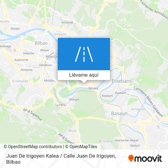 Mapa Juan De Irigoyen Kalea / Calle Juan De Irigoyen