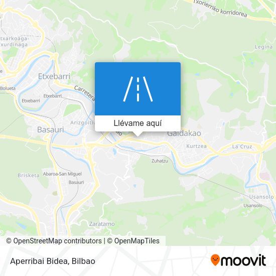 Mapa Aperribai Bidea