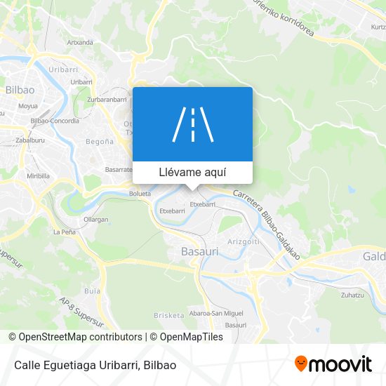 Mapa Calle Eguetiaga Uribarri