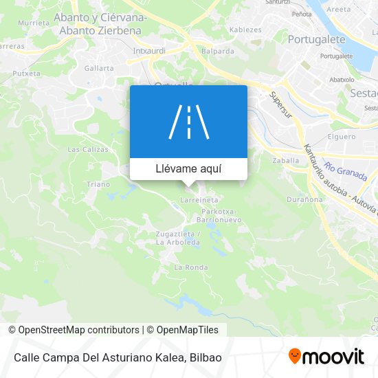 Mapa Calle Campa Del Asturiano Kalea