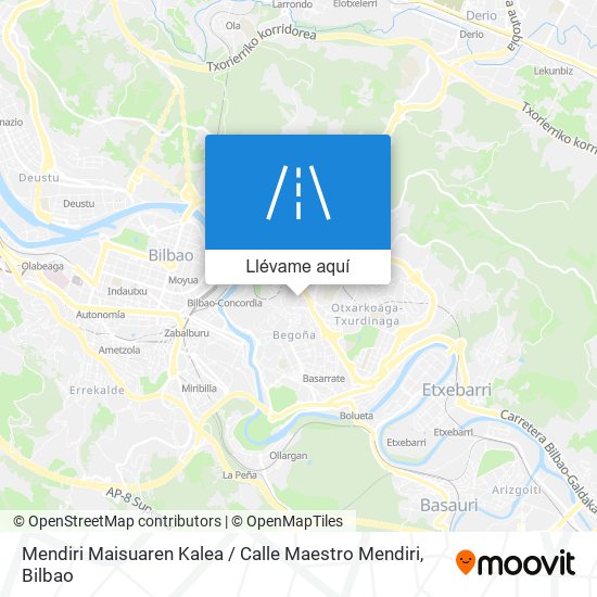 Mapa Mendiri Maisuaren Kalea / Calle Maestro Mendiri