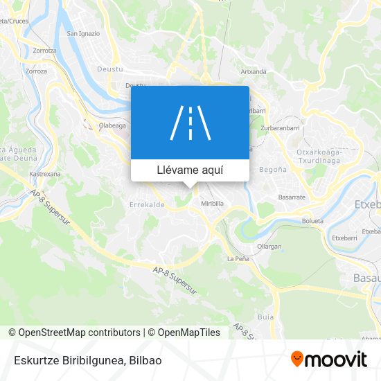 Mapa Eskurtze Biribilgunea