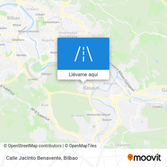 Mapa Calle Jacinto Benavente