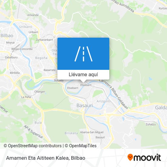 Mapa Amamen Eta Aititeen Kalea