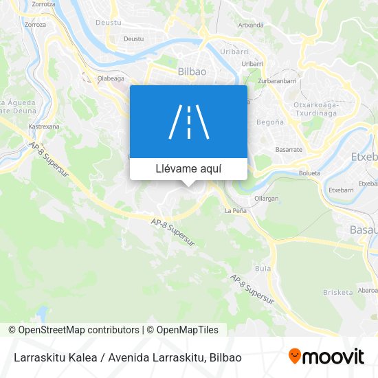 Mapa Larraskitu Kalea / Avenida Larraskitu