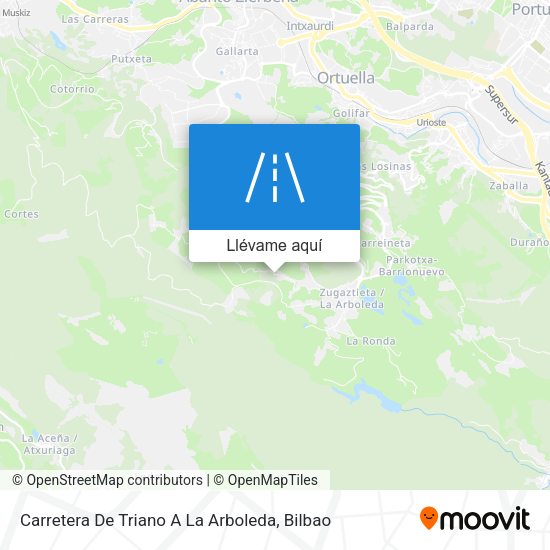 Mapa Carretera De Triano A La Arboleda