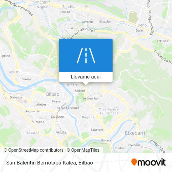 Mapa San Balentin Berriotxoa Kalea