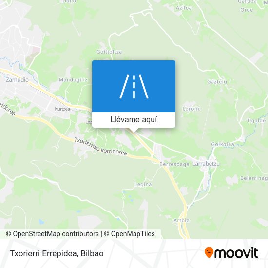 Mapa Txorierri Errepidea