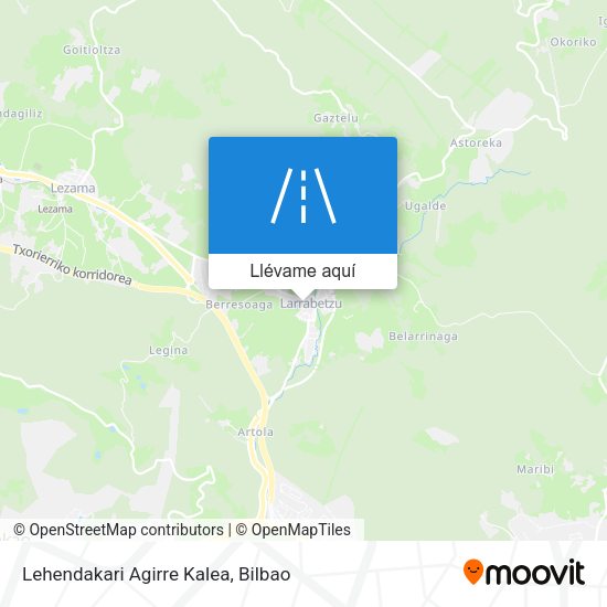 Mapa Lehendakari Agirre Kalea