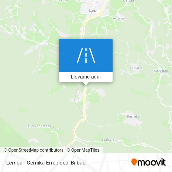 Mapa Lemoa - Gernika Errepidea