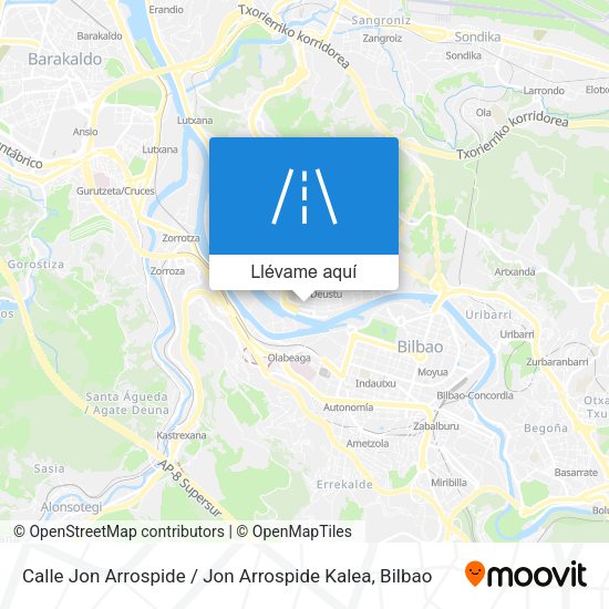 Mapa Calle Jon Arrospide / Jon Arrospide Kalea