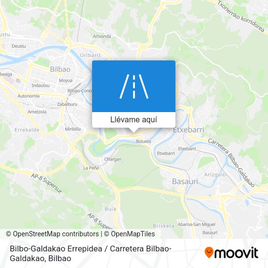 Mapa Bilbo-Galdakao Errepidea / Carretera Bilbao-Galdakao