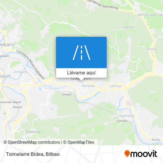 Mapa Tximelarre Bidea