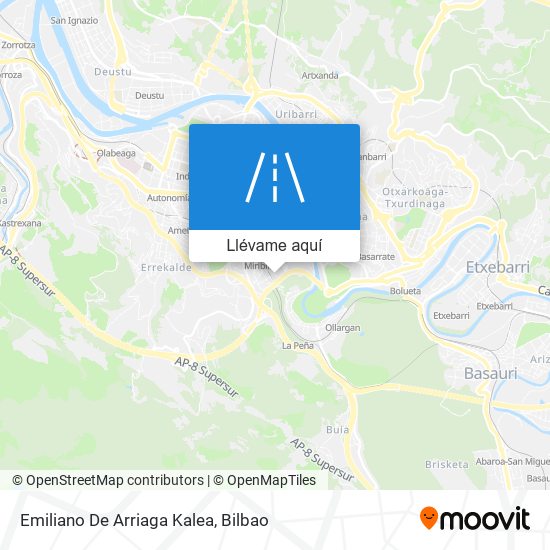 Mapa Emiliano De Arriaga Kalea