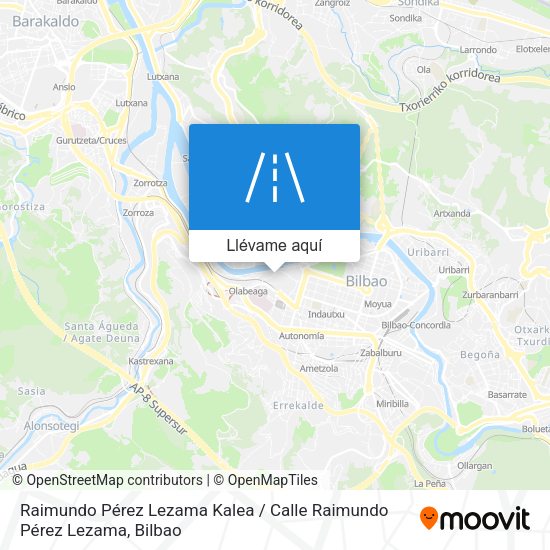 Mapa Raimundo Pérez Lezama Kalea / Calle Raimundo Pérez Lezama