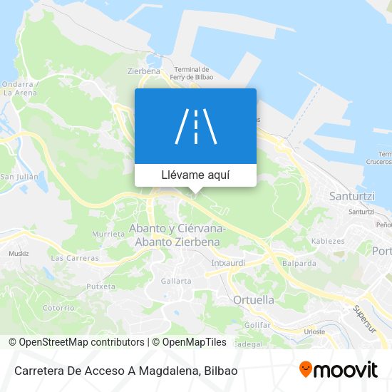 Mapa Carretera De Acceso A Magdalena