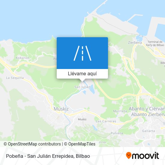 Mapa Pobeña - San Julián Errepidea
