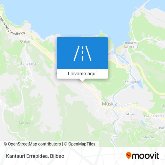 Mapa Kantauri Errepidea